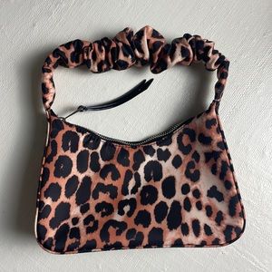 Leopard print hand bag